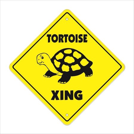 AMISTAD 12 x 12 in. Tortoise Crossing Zone Xing Sign AM2678161